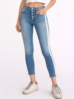 Veronica Beard Debbie Skinny Jeans Women’s Size 27 High Waist Cropped Beacon Tux